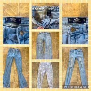 Small LONG jeans and sweatpants.Closet clean out.